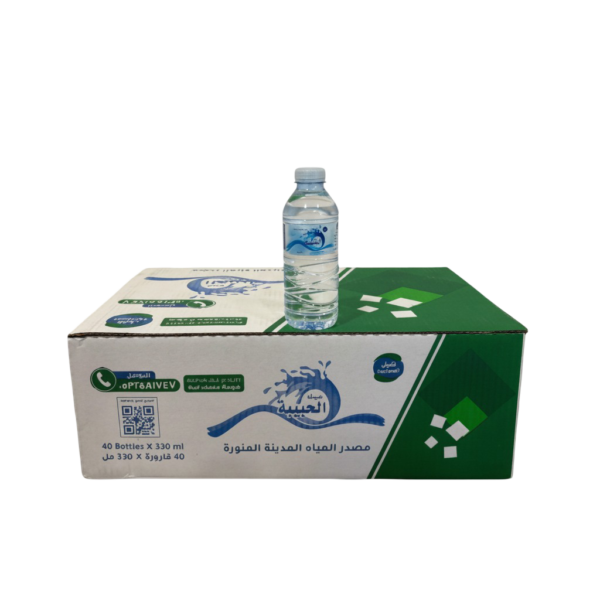 مياه الحبيبة 330 مل – كرتون 40 عبوة | Alhabiba Water 330ml – Carton of 40 Bottles – Home Water Delivery Khamis Mushait