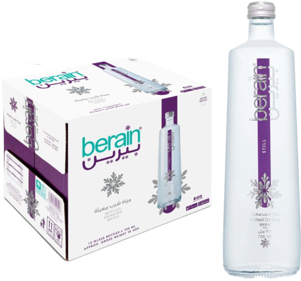 مياه بيرين 750 مل 12 عبوة زجاجية - Berain Water 750ml Glass مياه بيرين 750 مل زجاج توصيل منازل عروض - Berain Water 750ml Glass Delivery Offers